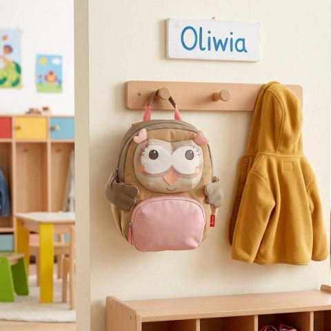 Plecak dla dzieci Sowa zabawka akcesoria dla przedszkolaka wyprawka sigikid Sigikid