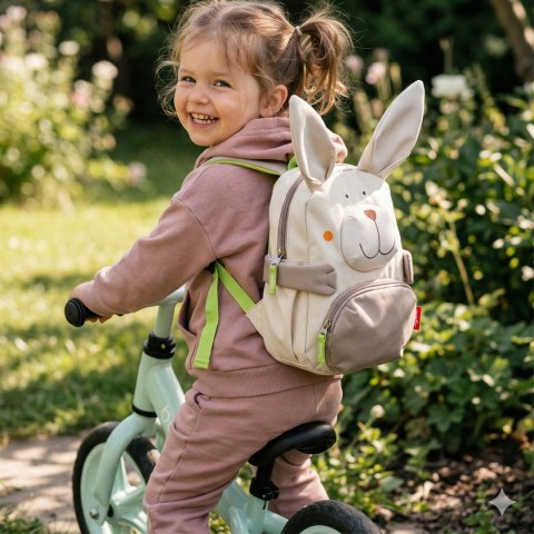 Plecak dla dzieci szary Królik akcesoria przedszkolaka wyprawka sigikid Sigikid