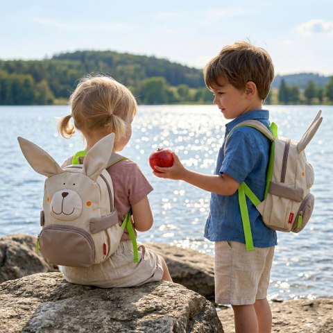 Plecak dla dzieci szary Królik akcesoria przedszkolaka wyprawka sigikid Sigikid