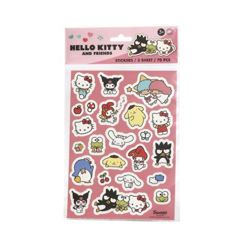Zestaw naklejek do zabawy 70 sztuk, zabawka dla dzieci naklejki Hello Kitty MICKI