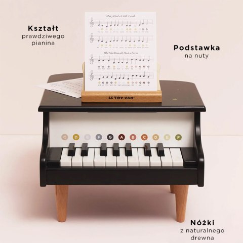 Drewniany fortepian edukacyjna zabawka dla dzieci pianino muzyka Le Toy Van Le Toy Van