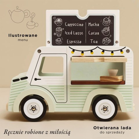 Drewniany samochód retro kawiarnia zabawka dla dzieci sklep kawa Le Toy Van Le Toy Van