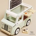 Drewniany samochód retro kawiarnia zabawka dla dzieci sklep kawa Le Toy Van Le Toy Van