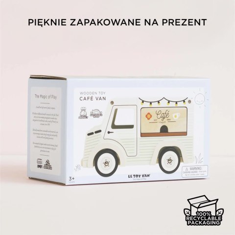 Drewniany samochód retro kawiarnia zabawka dla dzieci sklep kawa Le Toy Van Le Toy Van