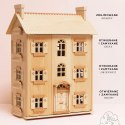 Naturalny drewniany domek dla lalek, zabawka dla dzieci, lalki, Le Toy Van Le Toy Van