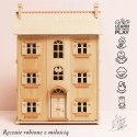 Naturalny drewniany domek dla lalek, zabawka dla dzieci, lalki, Le Toy Van Le Toy Van