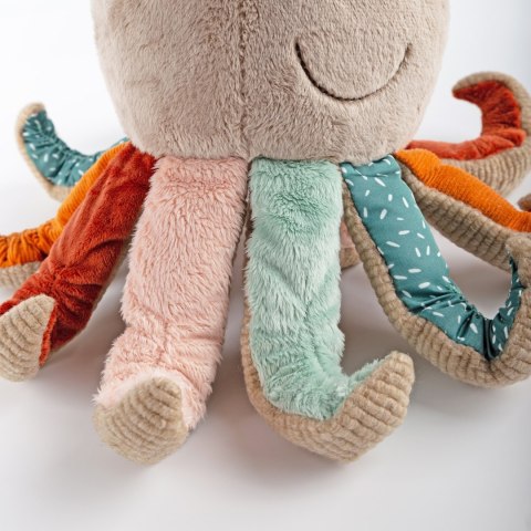 Pierwsza przytulanka Ośmiornica 26cm patchwork maskotka zabawka sigikid Sigikid