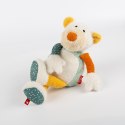 Pierwsza przytulanka pluszowy Miś Polarny 31cm patchworkowa zabawka sigikid Sigikid