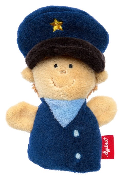 Pluszowa pacynka na palec Policjant maskotka teatrzyk dla dzieci sigikid Sigikid