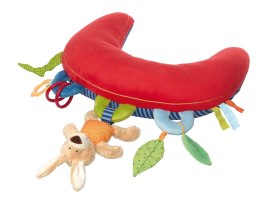 Poduszka do leżenia na brzuszku 37cm zabawka ruchowa grzechotka sigikid Sigikid