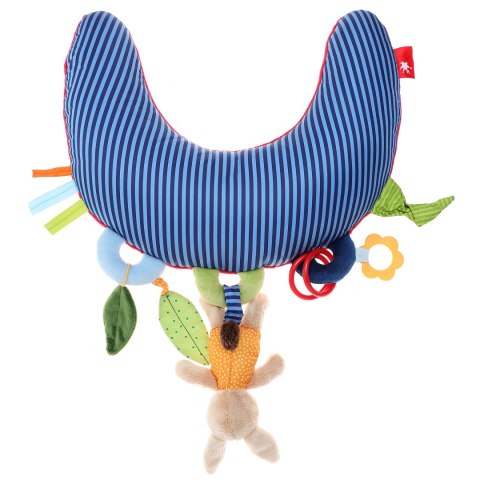 Poduszka do leżenia na brzuszku 37cm zabawka ruchowa grzechotka sigikid Sigikid