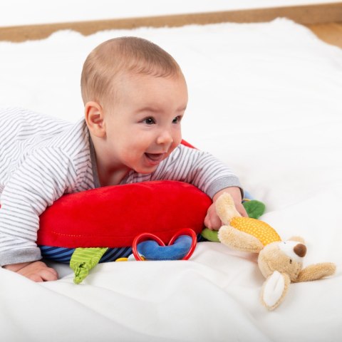 Poduszka do leżenia na brzuszku 37cm zabawka ruchowa grzechotka sigikid Sigikid