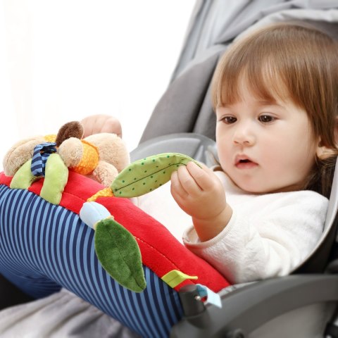 Poduszka do leżenia na brzuszku 37cm zabawka ruchowa grzechotka sigikid Sigikid