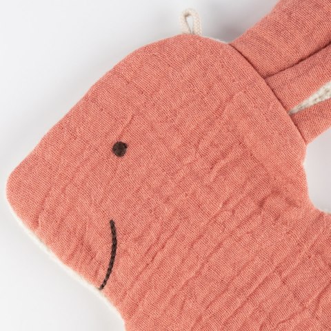 Przytulanka komforter Muślinowy Króliczek szeleścik szmatka dzieci sigikid Sigikid