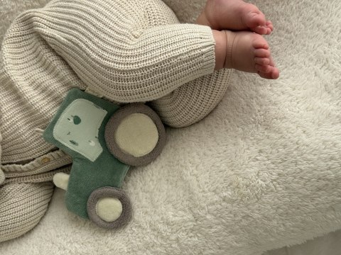 Przytulanka komforter szeleszczący Traktor szeleścik szmatka dzieci sigikid Sigikid