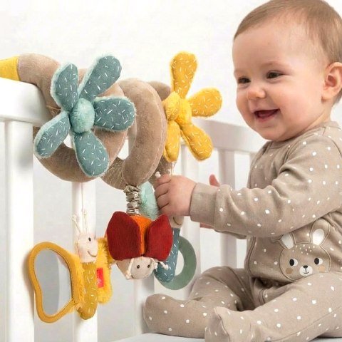 Zabawka rozwojowa Spirala Motyle grzechotka lusterko gryzak 45cm sigikid Sigikid