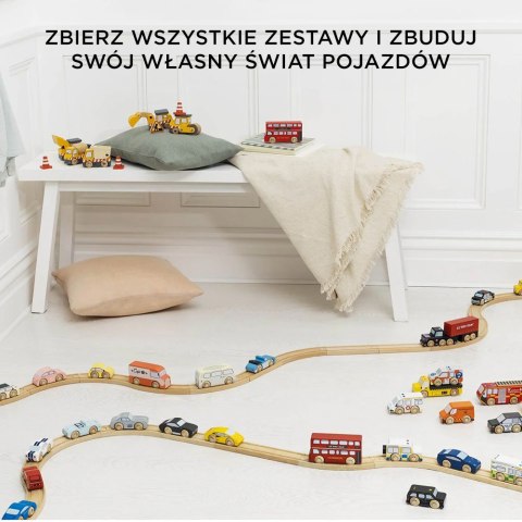 Drewniane samochody ciężarowe zestaw, zabawka dla dzieci, auta Le Toy Van Le Toy Van