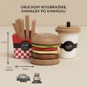 Drewniany zestaw 3w1 hamburger frytki napój, zabawka dla dzieci, Le Toy Van Le Toy Van