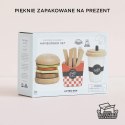 Drewniany zestaw 3w1 hamburger frytki napój, zabawka dla dzieci, Le Toy Van Le Toy Van