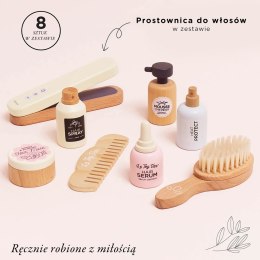 Drewniany zestaw fryzjer, prostowanie włosów, zabawka dla dzieci, Le Toy Van Le Toy Van