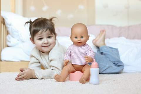 Duża lalka Sara 40cm bobas który je i robi siusiu, zabawka Lillan & Friends MICKI