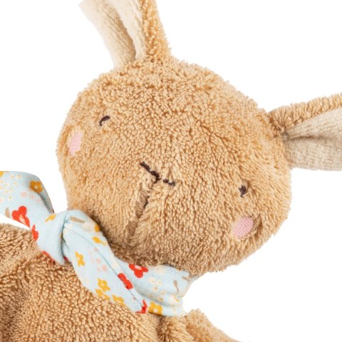 Pierwsza przytulanka komforter bawełniany Króliczek brązowy kocyk 25cm sigikid Sigikid