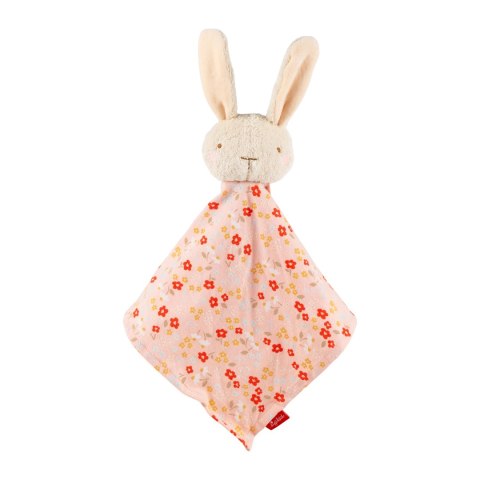 Pierwsza przytulanka komforter bawełniany Króliczek różowy 32 cm sigikid Sigikid