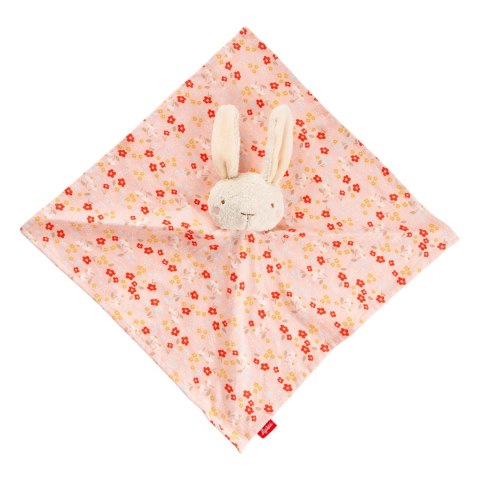 Pierwsza przytulanka komforter bawełniany Króliczek różowy 32 cm sigikid Sigikid