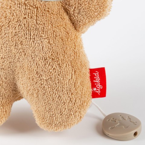 Pierwsza przytulanka z pozytywką bawełniany Króliczek brązowy 19 cm sigikid Sigikid