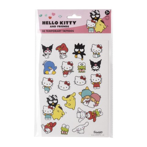 Zmywalne dziecięce tatuaże, zestaw 38 sztuk zabawka dla dzieci Hello Kitty MICKI