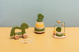 Drewniana zabawka do ciągnięcia - Dinozaur Trixie Baby