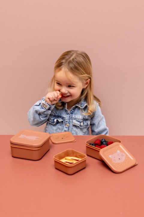 Zestaw pojemników na przekąski 3 szt. - Kot Trixie Baby