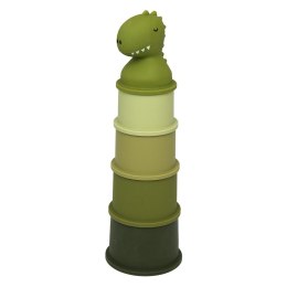 Kubki do układania 5 szt. - Dinozaur Trixie Baby