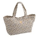Stylowa torba muślinowa pikowana Leopard Sauthon