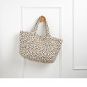 Stylowa torba muślinowa pikowana Leopard Sauthon