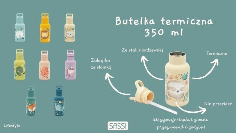 Butelka termiczna 350 ml Słonik SASSI