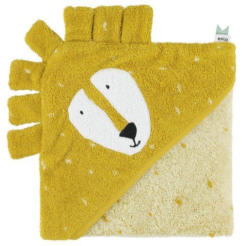 Ręcznik Kąpielowy z Kapturem 75 x 75 cm - Lew Trixie Baby