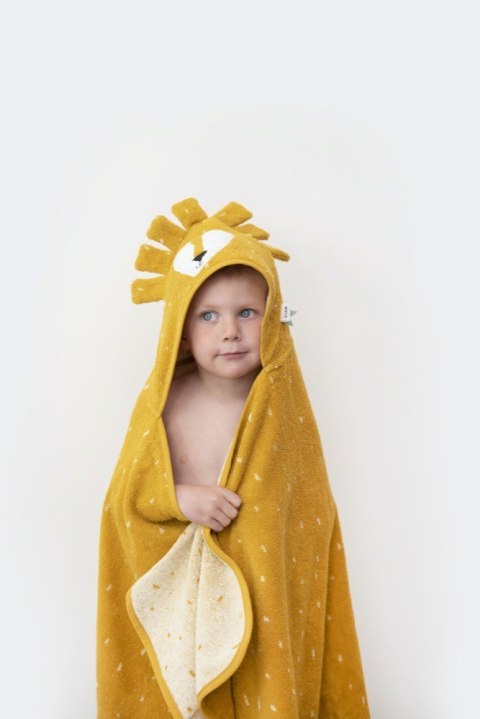 Ręcznik Kąpielowy z Kapturem 75 x 75 cm - Lew Trixie Baby