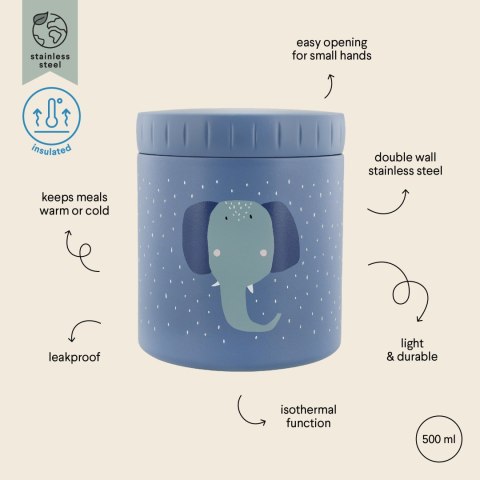 Termiczny pojemnik na jedzenie 500 ml - Termos Słoń Trixie Baby