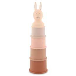 Zabawki do kąpieli kubki do układania 5 sztuk - Królik Trixie Baby