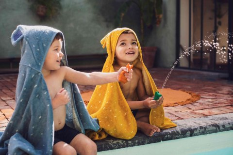Zabawki do kąpieli miękkie zwierzątka do ściskania - Słoń i Krokodyl Trixie Baby