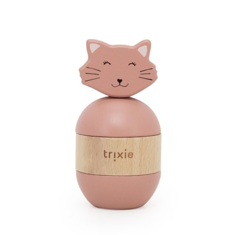 Drewniana układanka z grzechotką Kot Trixie Baby