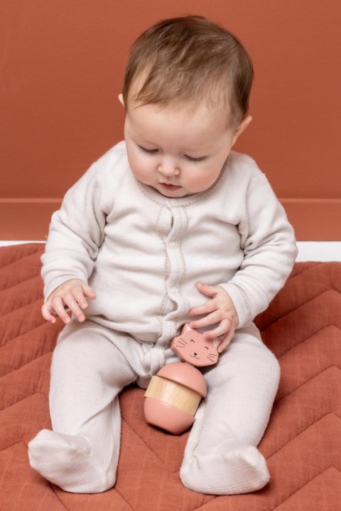Drewniana układanka z grzechotką Kot Trixie Baby