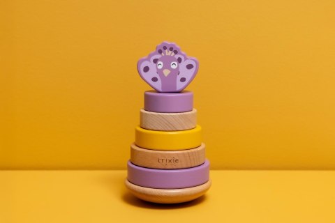Drewniana zabawka piramida - Paw Trixie Baby