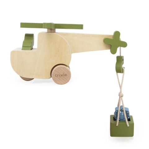 Drewniany helikopter ze zwierzątkami Trixie Baby