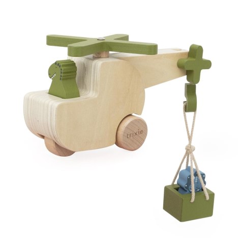 Drewniany helikopter ze zwierzątkami Trixie Baby