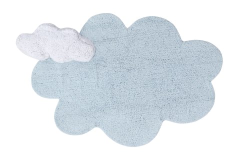 Lorena Canals Dywan bawełniany PUFFY Dream Blue CHMURKA 110 x 170 cm