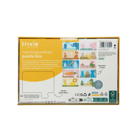 Puzzle Dopasuj Zwierzątka - 10w1, Trixie Baby