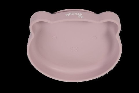 B-Talerzyk silikonowy Bear z przyssawką Pink