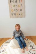 Dywan Bawełniany ABC Kolory i Litery, Ø120 cm, Lorena Canals